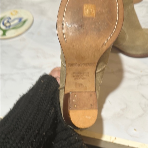 Zadig & Voltaire Tan Ankle Boots - Picture 3 of 9
